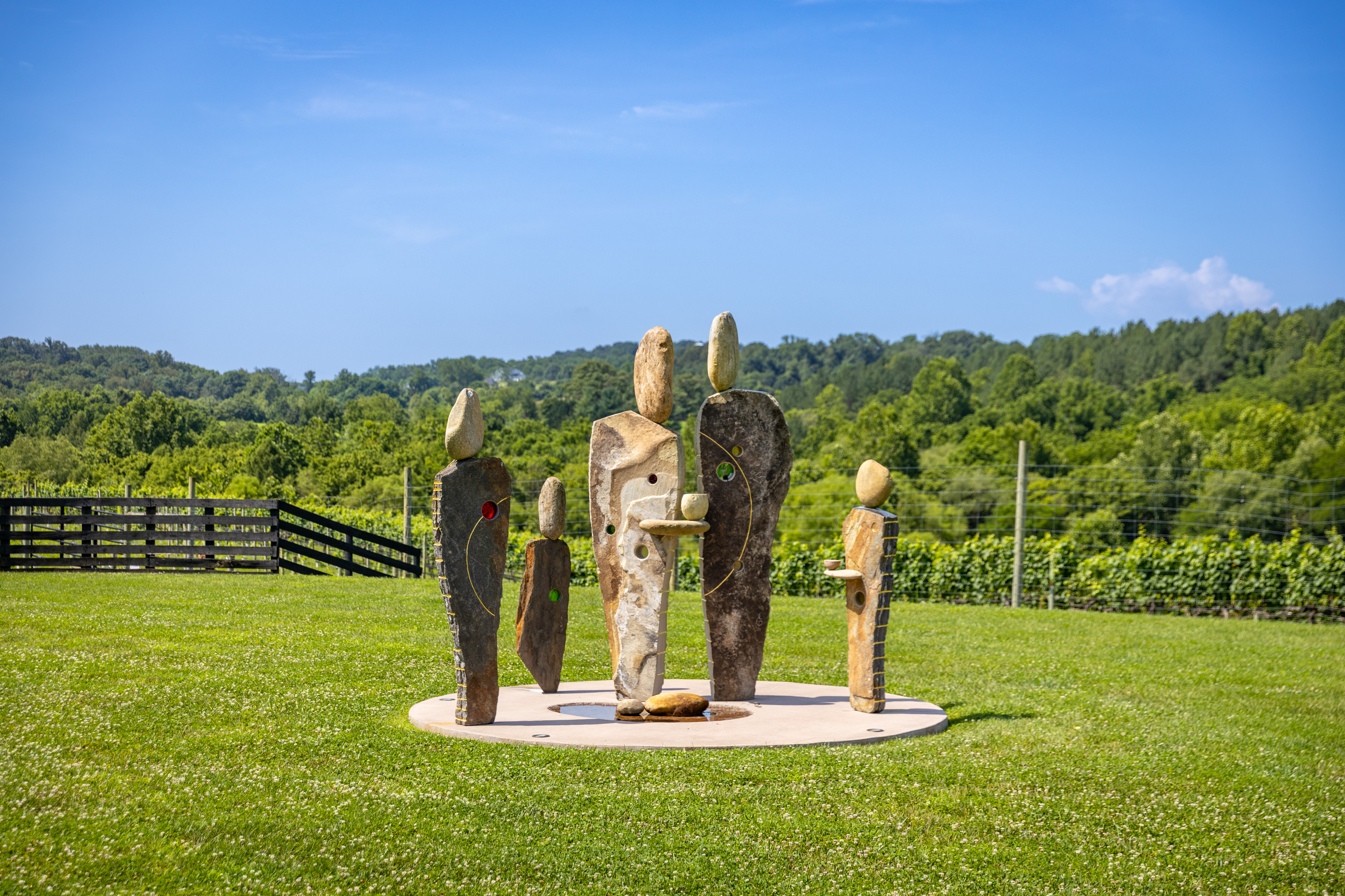 Tranquility Farm estate at dusk
